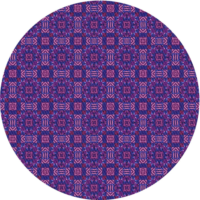 Square Patterned Bright Purple Rug, pat3717pur