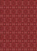 Patterned Red Rug, pat3717rd