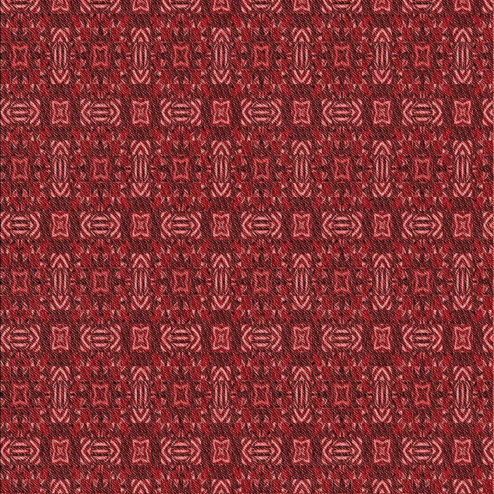 Patterned Red Rug, pat3717rd