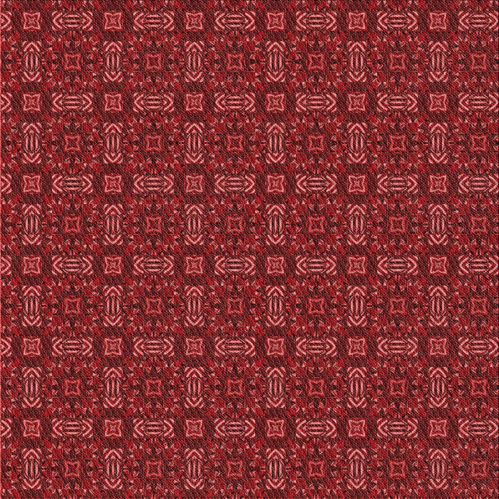 Round Patterned Red Rug, pat3717rd