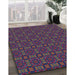 Machine Washable Transitional Plum Velvet Purple Rug in a Family Room, wshpat3717