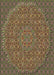 Patterned Red Brown Rug, pat3718brn