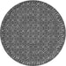 Square Patterned Gunmetal Gray Rug, pat3718gry