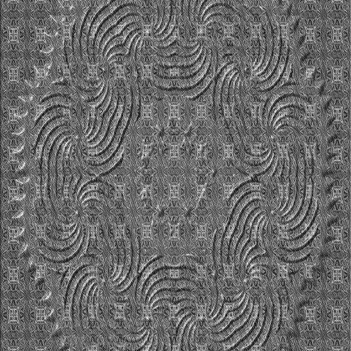 Patterned Gunmetal Gray Rug, pat3718gry