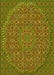 Machine Washable Transitional Pistachio Green Rug, wshpat3718yw