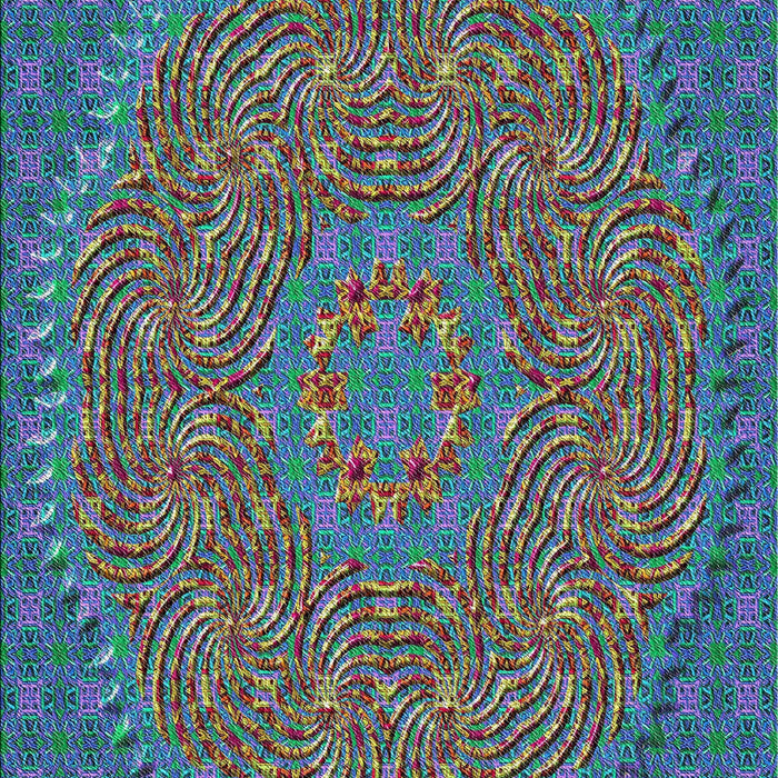 Machine Washable Transitional Purple Haze Purple Rug, wshpat3718