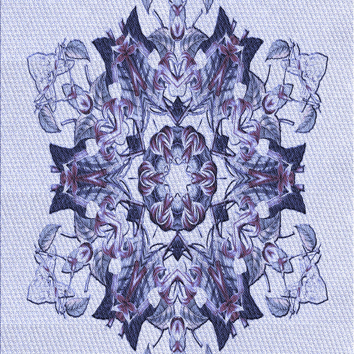 Patterned Blue Rug, pat3719blu