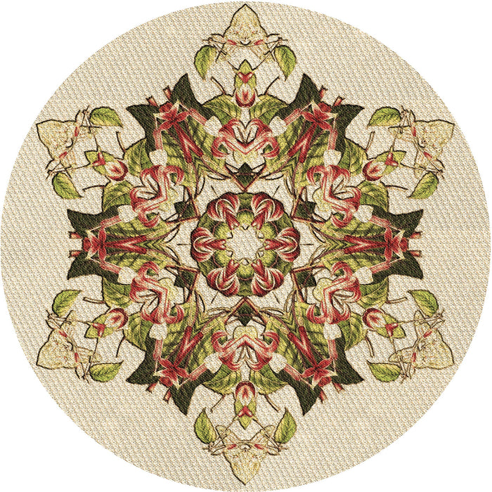 Square Patterned Golden Blonde Gold Rug, pat3719brn