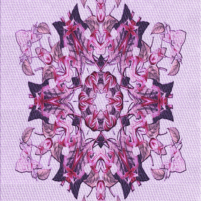 Patterned Medium Orchid Purple Rug, pat3719pur