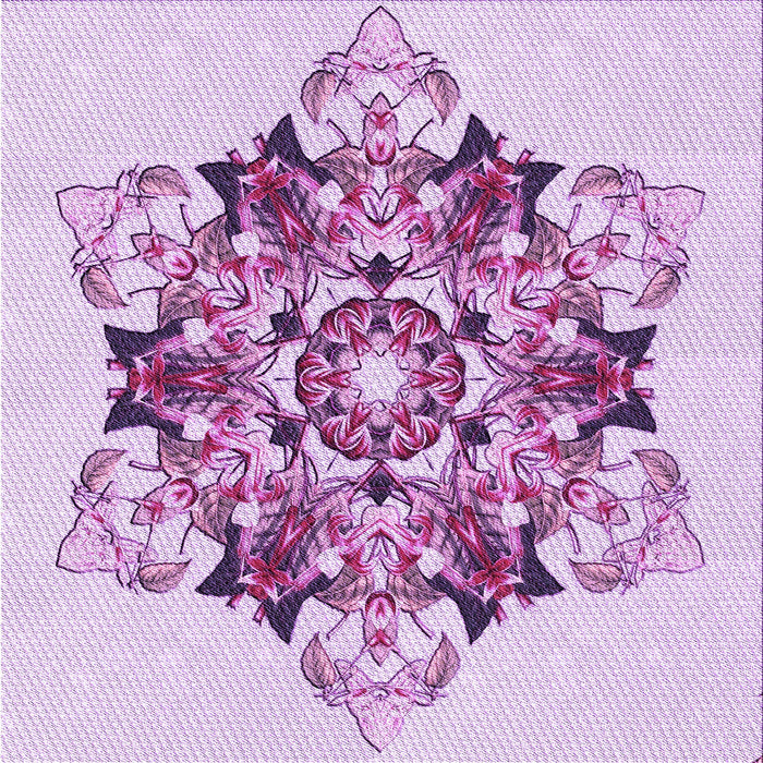 Round Machine Washable Transitional Medium Orchid Purple Rug, wshpat3719pur