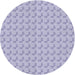 Sideview of Patterned Pale Lilac Purple Novelty Rug, pat371