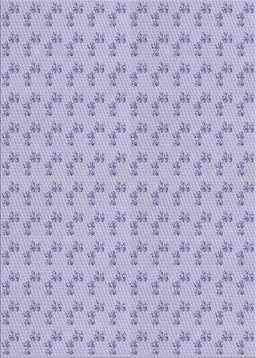 Patterned Pale Lilac Purple Novelty Rug, pat371