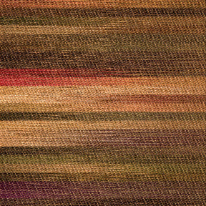 Round Patterned Red Brown Rug, pat372org