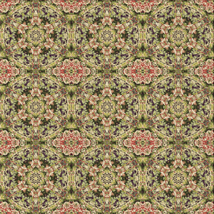 Round Patterned Metallic Gold Rug, pat3720brn