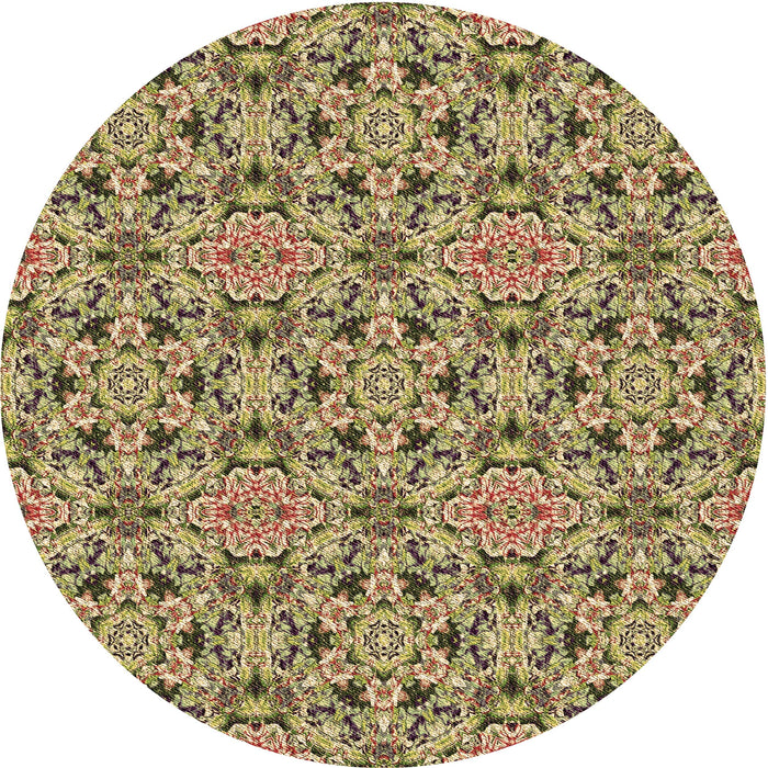 Square Machine Washable Transitional Metallic Gold Rug in a Living Room, wshpat3720brn