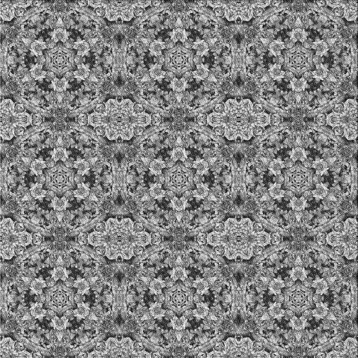 Round Patterned Cloud Gray Rug, pat3720gry