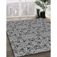 Patterned Cloud Gray Rug, pat3720gry