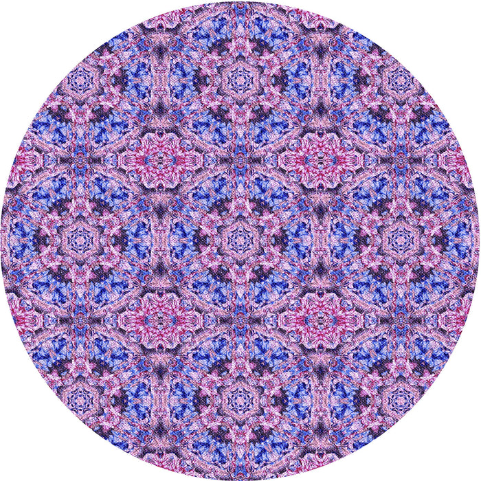 Square Patterned Bright Lilac Purple Rug, pat3720pur