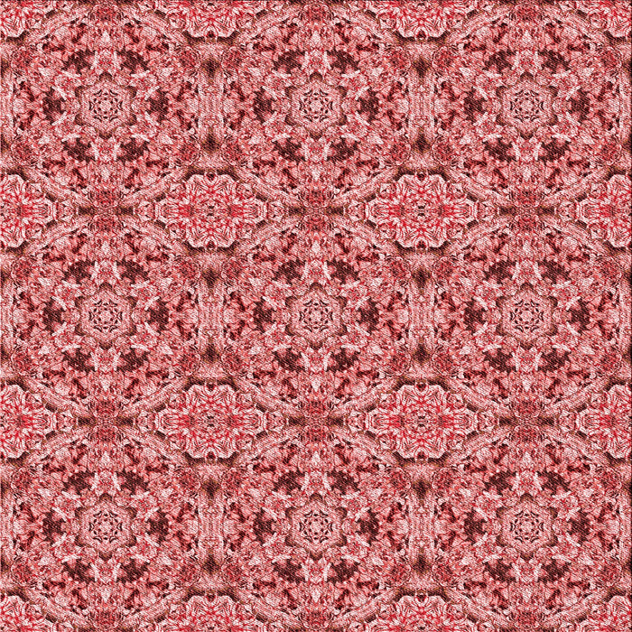 Round Patterned Light Coral Pink Rug, pat3720rd