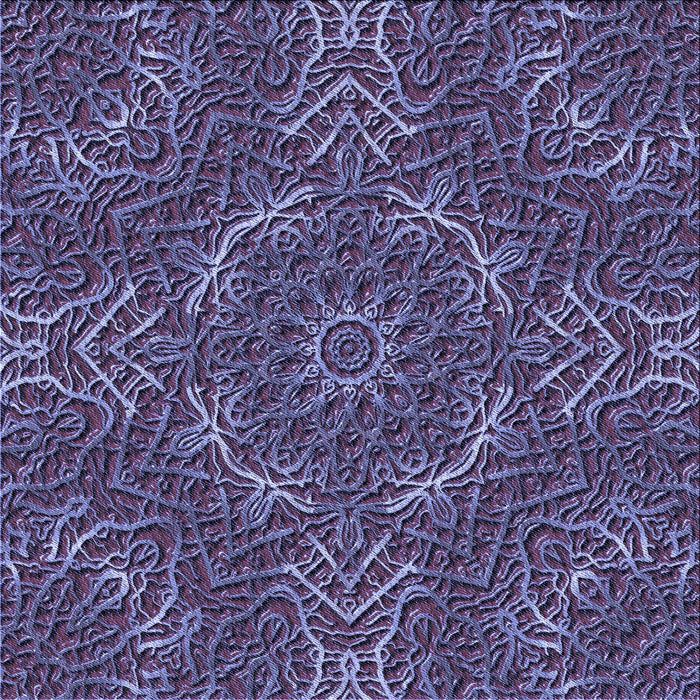 Round Machine Washable Transitional Plum Purple Rug, wshpat3721blu