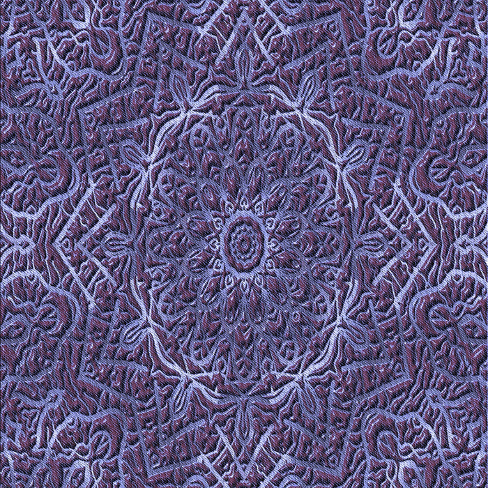 Patterned Plum Purple Rug, pat3721blu