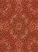 Patterned Orange Rug, pat3721org