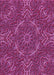 Machine Washable Transitional Crimson Purple Rug, wshpat3721pur