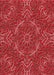 Machine Washable Transitional Red Rug, wshpat3721rd