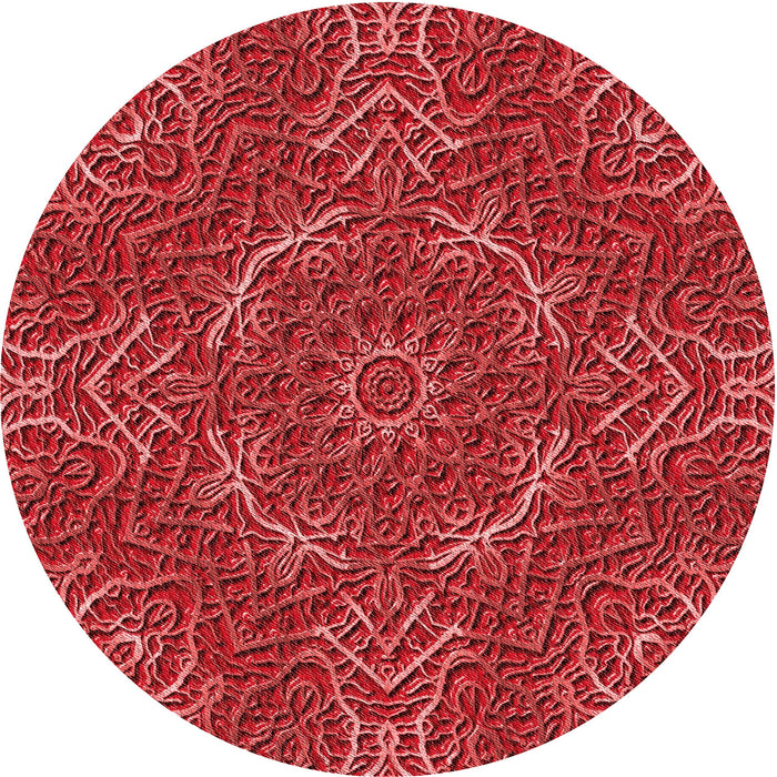 Square Machine Washable Transitional Red Rug in a Living Room, wshpat3721rd