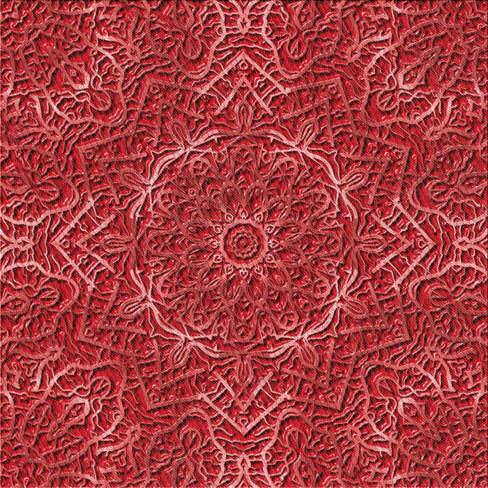 Round Machine Washable Transitional Red Rug, wshpat3721rd