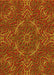 Patterned Tomato Red Rug, pat3721yw