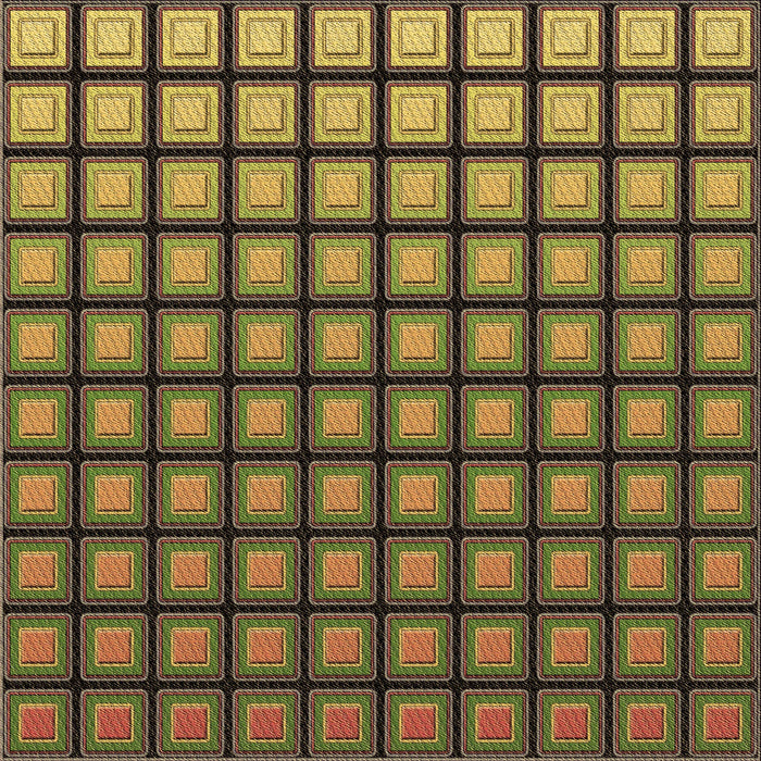 Round Patterned Brown Rug, pat3722brn