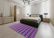 Patterned Purple Rug in a Bedroom, pat3722pur
