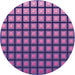 Square Patterned Purple Rug, pat3722pur