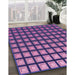 Patterned Purple Rug in Family Room, pat3722pur
