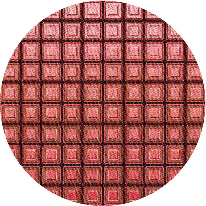 Square Machine Washable Transitional Tomato Red Rug in a Living Room, wshpat3722rd