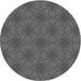 Square Machine Washable Transitional Dark Gray Black Rug in a Living Room, wshpat3723gry