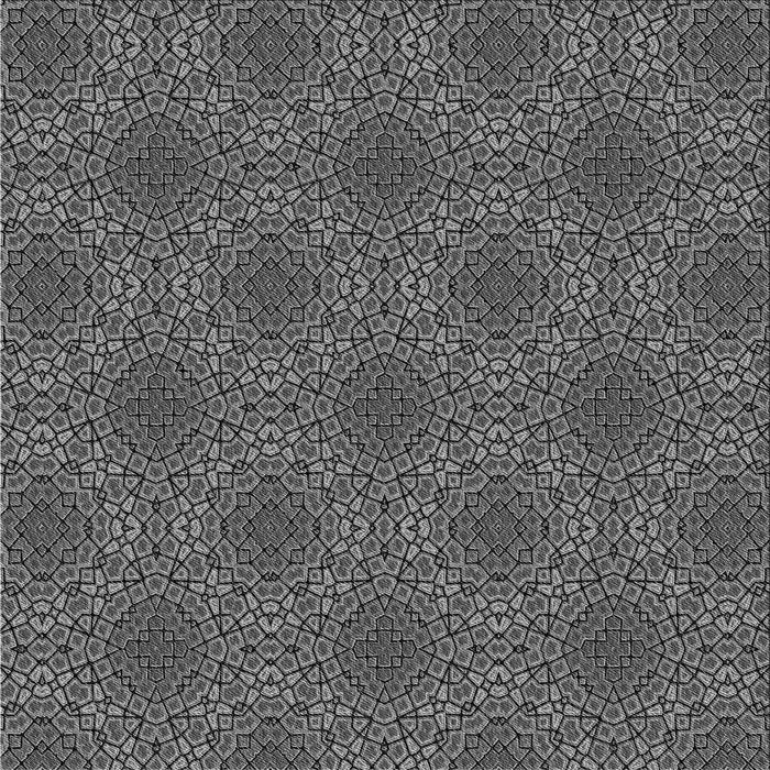 Round Patterned Dark Gray Black Rug, pat3723gry
