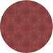 Square Patterned Red Rug, pat3723org