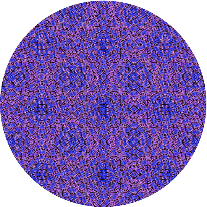 Square Patterned Bright Purple Rug, pat3723pur