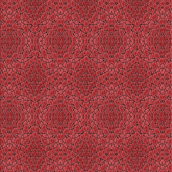 Patterned Red Rug, pat3723rd