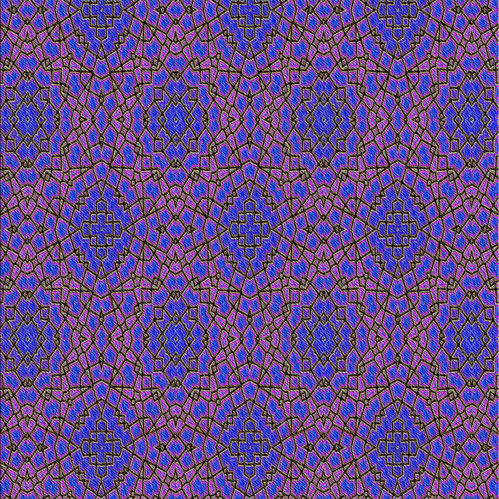 Patterned Bright Purple Novelty Rug, pat3723