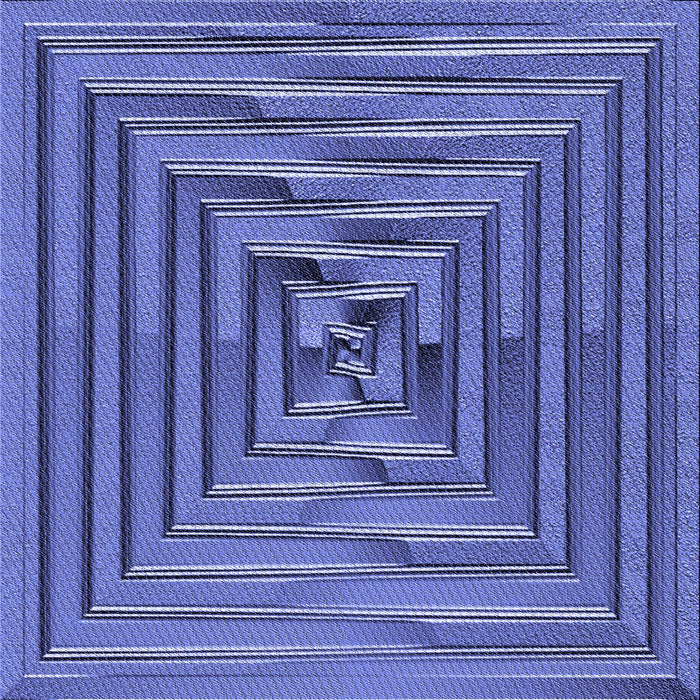 Round Machine Washable Transitional Sky Blue Rug, wshpat3724blu