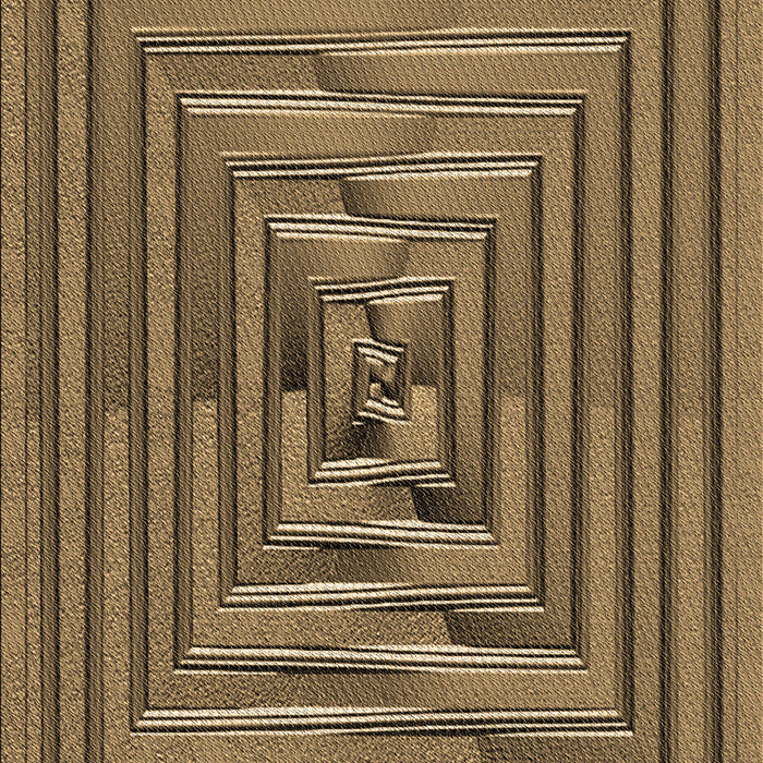 Machine Washable Transitional Peru Brown Rug, wshpat3724brn