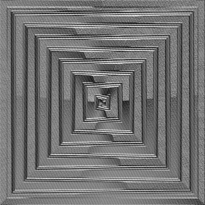 Round Patterned Black Rug, pat3724gry