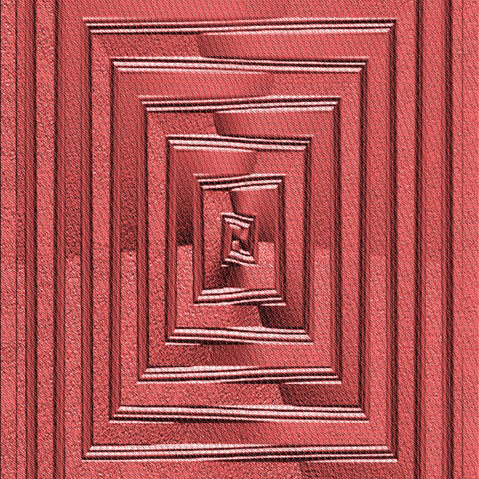 Patterned Red Rug, pat3724rd