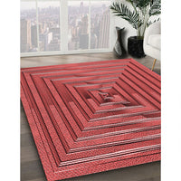 Patterned Red Rug, pat3724rd