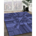 Machine Washable Transitional Blue Rug in a Family Room, wshpat3725blu