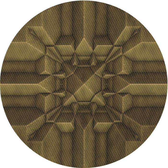 Square Patterned Bakers Brown Rug, pat3725brn