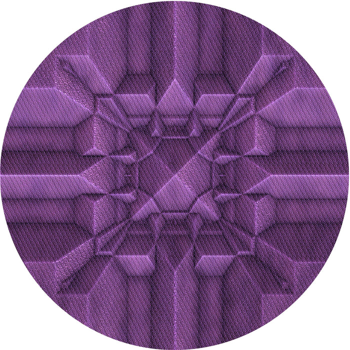 Square Machine Washable Transitional Dark Orchid Purple Rug in a Living Room, wshpat3725pur